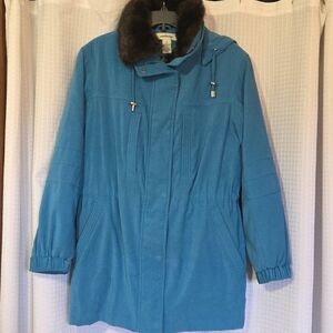 Westbound Womens Winter Coat with Removeable Faux Fur Trim Hood Size Small